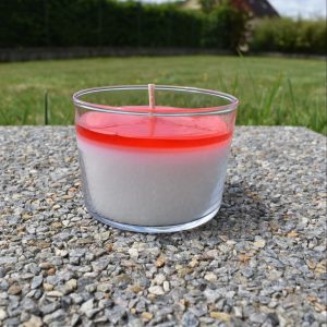 Bougie panna cotta fraise